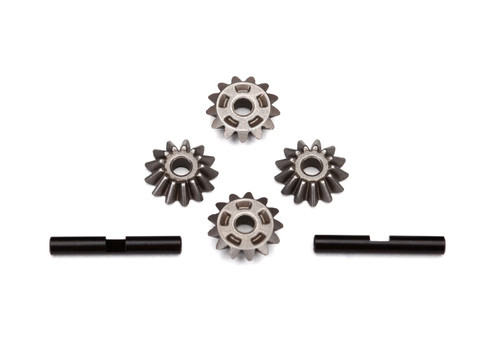 TRAXXAS Gear set, center differential (output gears (2)/ spider gears (4)/ spider gear shaft (2))TR