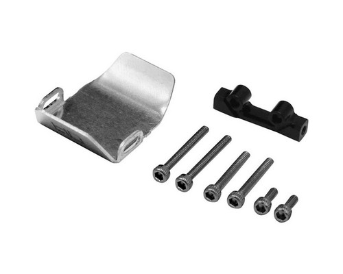 HOT RACING Stainless Steel Front/Rear Axle Skid Plate SCX24