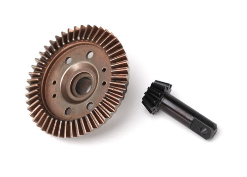 TRAXXAS Ring gear, differential/ pinion gear, differential (12/47 ratio) (front)