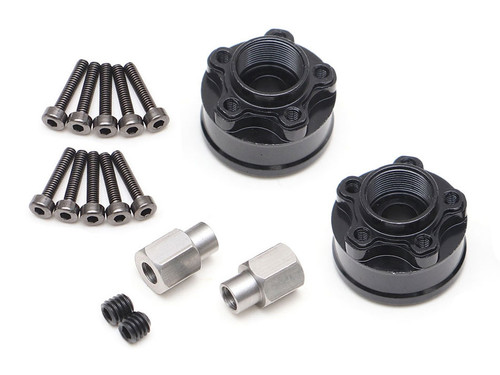 Boom Racing XT508 5-Lug Aluminum 12mm Wheel Hub Adapters 8mm Offset (2)