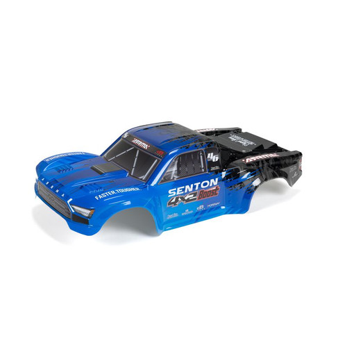 ARRMA 1/10 SENTON 4X2 Painted Decaled Trimmed Body Blue/Black