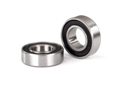 TRAXXAS Ball bearings, black rubber sealed (8x16x5mm) (2)