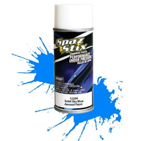 SPAZ STIX Solid Sky Blue Aerosol Paint, 3.5oz Can