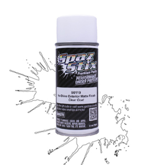 SPAZ STIX No-Shine Exterior Matte Finish Clear Coat, 3.5oz Aerosol Can