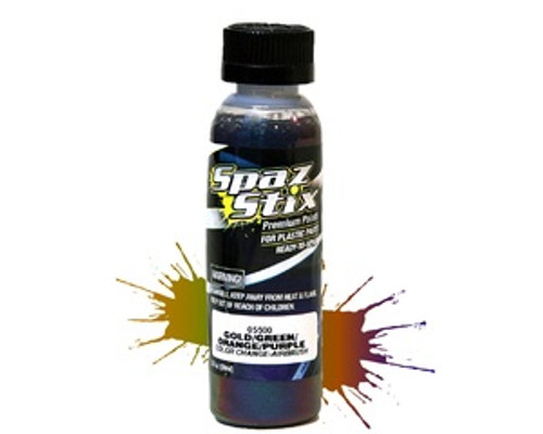 SPAZ STIX COLOR CHANGING PAINT GOLD / GREEN / ORANGE / PURPLE 2OZ