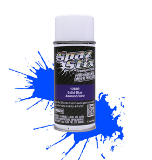 SPAZ STIX SOLID BLUE AEROSOL PAINT 3.5OZ