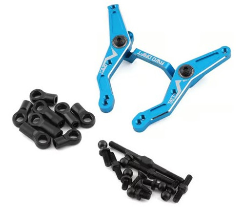 Yeah Racing Tamiya TT-02 RWD Aluminum Steering Rack (Blue) TATT-014BU