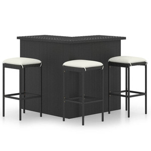 Garden Bar Set Black, Cream A949-3064923 Garden Bar Set Black, Cream A949-3064923