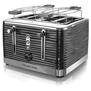 Russell Hobbs Retro Style 4 Slice Toaster in Black D970-TR9450BR Russell Hobbs Retro Style 4 Slice Toaster in Black D970-TR9450BR