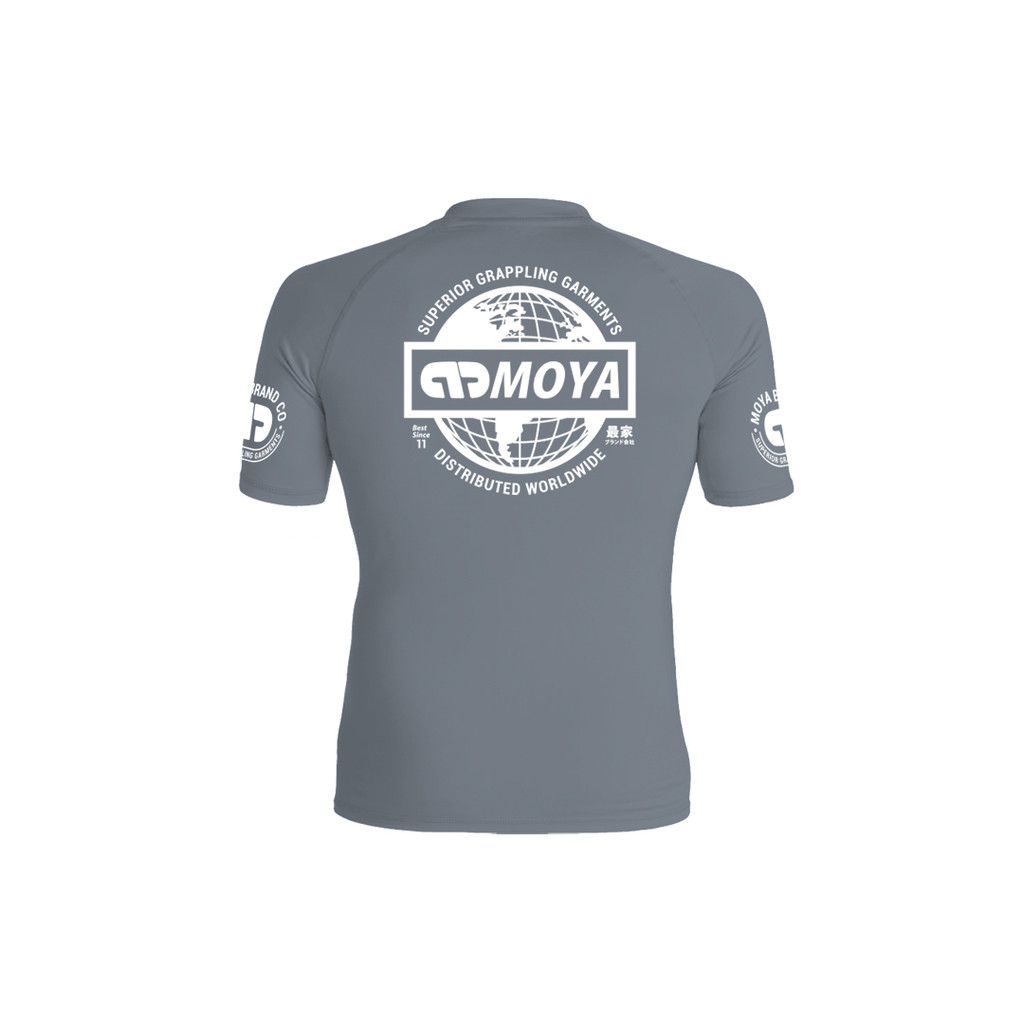 KIDS GRAY SS RASH GUARD