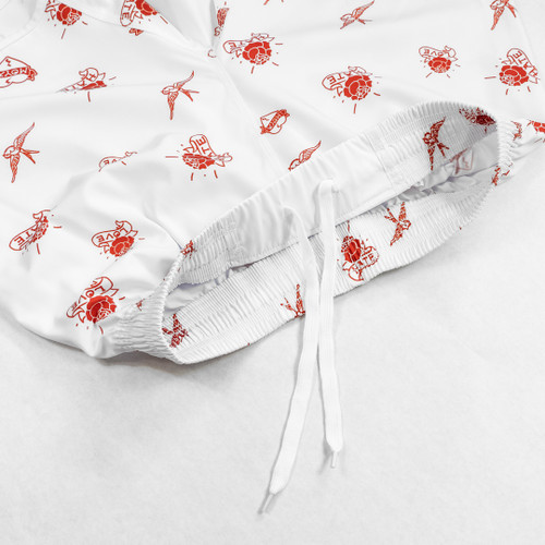 LOVE X HATE WHITE TRAINING SHORTS