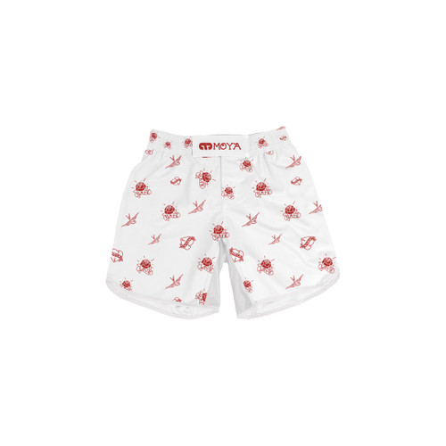 LOVE X HATE WHITE KIDS TRAINING SHORT