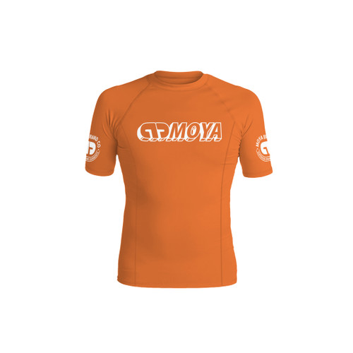 KIDS ORANGE SS RASH GUARD