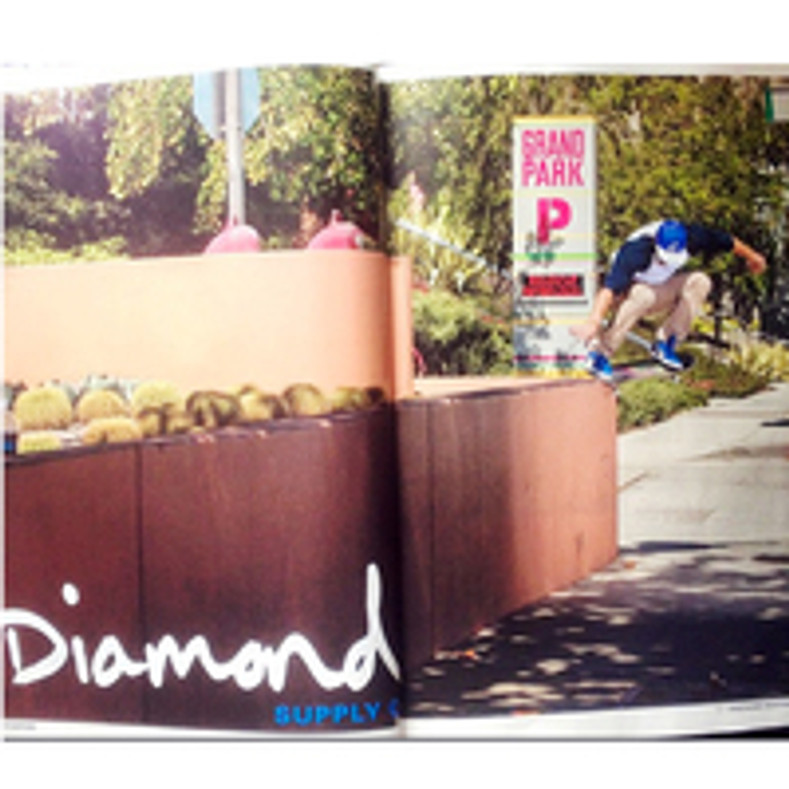 Nick Dompierre Diamond Supply Ad in Thrasher Magazine