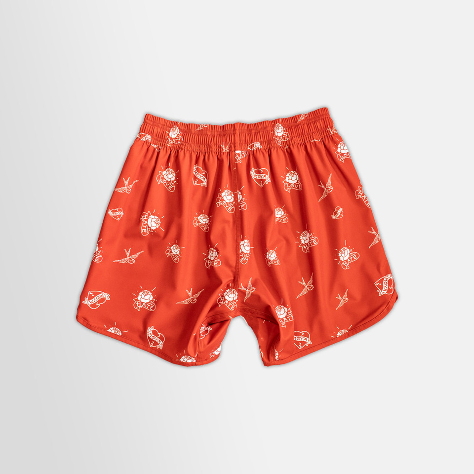 LOVE X HATE RED KIDS TRAINING SHORT