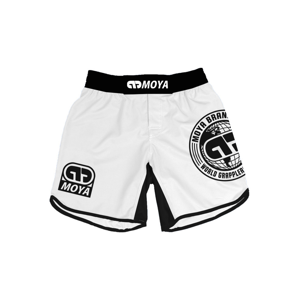 25 WHITE TRAINING SHORTS