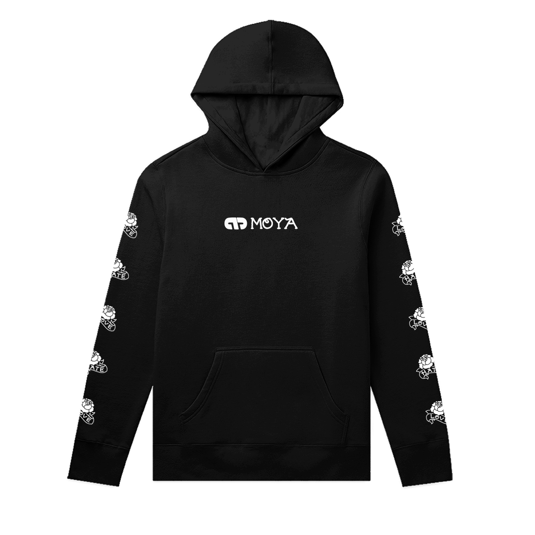 LOVE HATE MIDNIGHT HOODIE - Moya Brand Co.