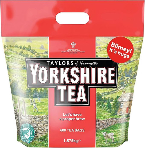 Yorkshire Tea, Total 600 Tea Bags, (Pack of 1.875kg)
