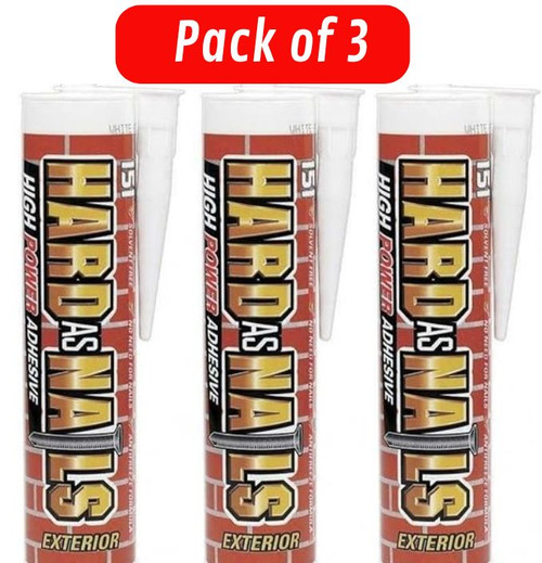 Hard As Nails High Power Instant Grab Exterior Adhesive (3 Pack)