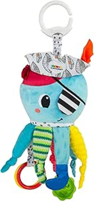 Lamaze Captain Calamari Clip-On Sensory Toy – Pirate Plush Fun for Babies from Birth!