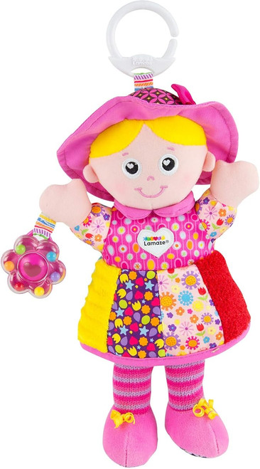 Lamaze My Friend Emily Clip-On Baby Sensory Doll – Crinkles, Rattles & Cuddles from Birth (0–6 Months)