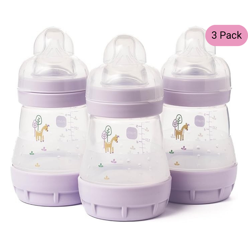 MAM Easy Start Anti-Colic Bottles 160ml 3-Pack – Pink, Practical & Pretty Perfect