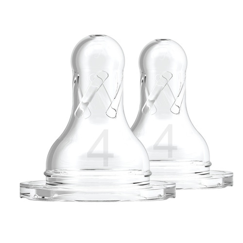 Dr Brown's Natural Flow® Options+ Narrow Level 4 Flow Teat 2Pk