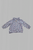 Baby Girls’ Cosy Zip-Up Fleece – Grey/Blue Speckled with Pink & White Ball Pattern – 3/6 Months – Preloved & Snuggle-Ready!