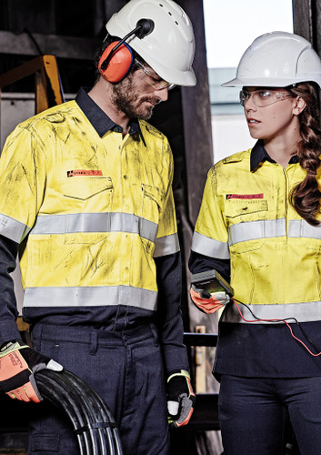 Mens FR Hooped Taped Spliced Shirt