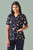 Womens Space Party Scrub Top