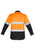 Mens Hi Vis Spliced Industrial Shirt - Hoop Taped