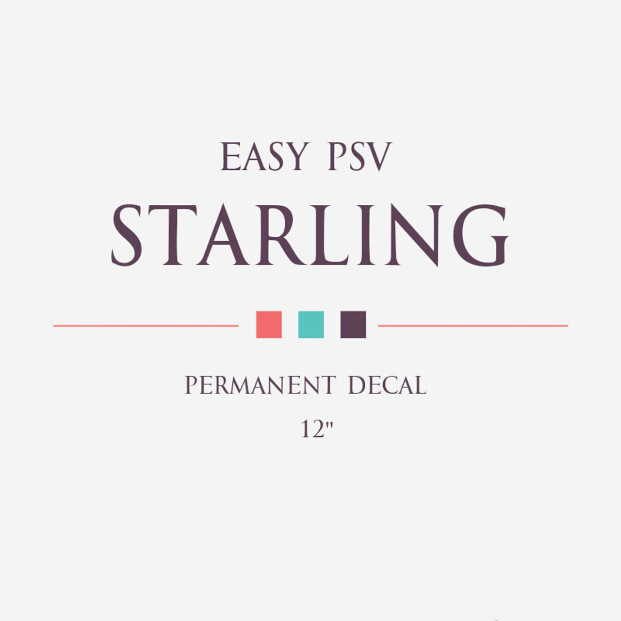 Siser EasyPSV Glossy Permanent Adhesive Vinyl - 12 in x 50 yds