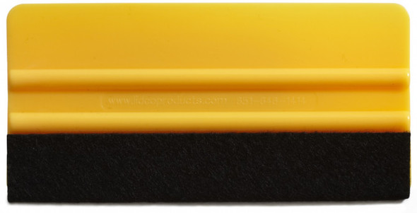 Squeegee 6" yellow with felt