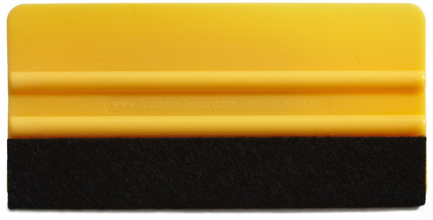 Squeegee 6" yellow with felt