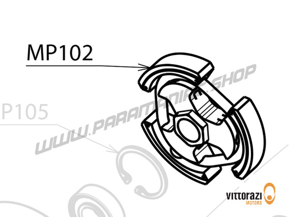 MP102 - Kupplung komplett - Moster185 Plus