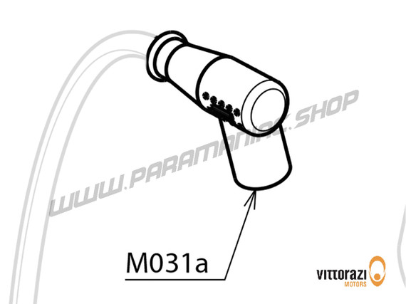 Vittorazi M031a - Zündkerzenstecker (Selettra) ◊ - Moster185 Plus