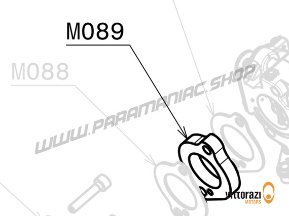 M089 - Bakelit-Dichtung für WB-Vergaser (Externer Impulskreis) - Moster185 Classic