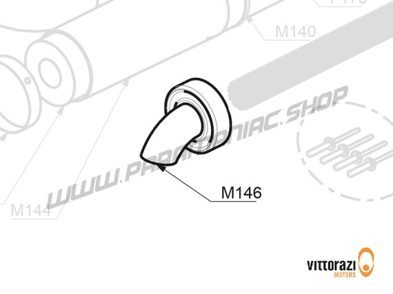 M146 - Schalldämpfer-Kappe - Fly100 Evo2