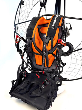 APCO SLT MK2 Paramotor Gurtzeug - Normale Aufhängung - Paramaniac Edition Orange - Apco Aviation | Paramaniac Shop