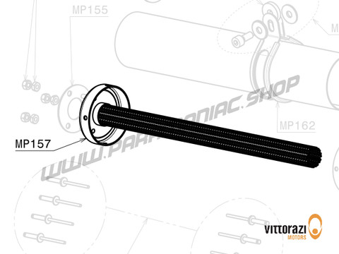 Vittorazi Moster 185 Silent MY25 - MP157a - Intern Schalldämpfer Struktur 350 mm MY25 - Vittorazi Motors | Paramaniac Shop