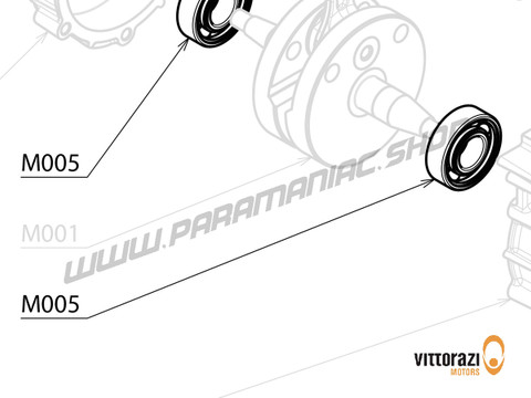 Vittorazi Moster 185 Plus MY25 - M005 - Lager 47/20/14 mm - C3 (Set von 2) - Vittorazi Motors | Paramaniac Shop
