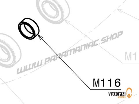 Vittorazi Moster 185 MY25 - M116 - Stahl Lager Distanzstück - Vittorazi Motors | Paramaniac Shop