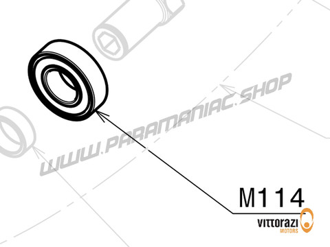 Vittorazi Moster 185 MY25 - M114 - Lager 42/20/12 mm (Set von 2) - Vittorazi Motors | Paramaniac Shop