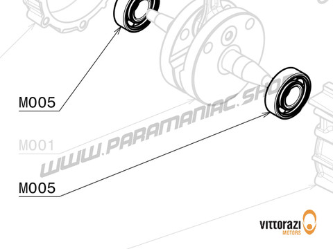 Vittorazi Moster 185 MY25 - M005 - Lager 47/20/14 mm - C3 (Set von 2) - Vittorazi Motors | Paramaniac Shop