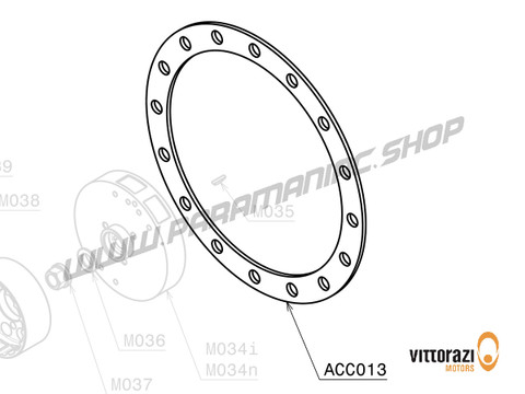 Vittorazi Moster 185 MY20 - ACC013 - Inox Platte zu rotate the Starter - Vittorazi Motors | Paramaniac Shop
