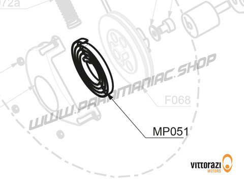 Vittorazi Fly 100 Evo2 MY25 - MP051 - Rückhol Feder - Vittorazi Motors | Paramaniac Shop