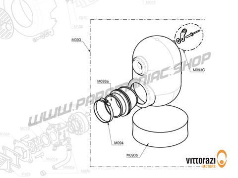 Vittorazi Fly 100 Evo2 MY22 - M093 - Luft-Box Schalldämpfer Komplett - Vittorazi Motors | Paramaniac Shop