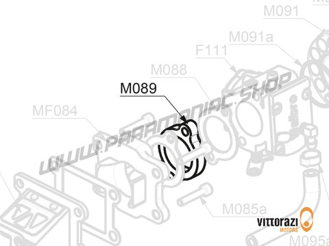 Vittorazi Fly 100 Evo2 MY22 - M089 - Bakelite Dichtung für WB Vergaser (Externer Pulsschaltkreis) - Vittorazi Motors | Paramaniac Shop
