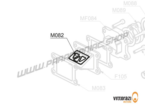 Vittorazi Fly 100 Evo2 MY25 - M082 - Membranventil Lasche (Set von 2) - Vittorazi Motors | Paramaniac Shop