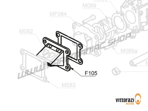Vittorazi Fly 100 Evo2 MY22 - F105 - Membranventil Komplett mit Dichtungen (Externer Pulsschaltkreis) - Vittorazi Motors | Paramaniac Shop